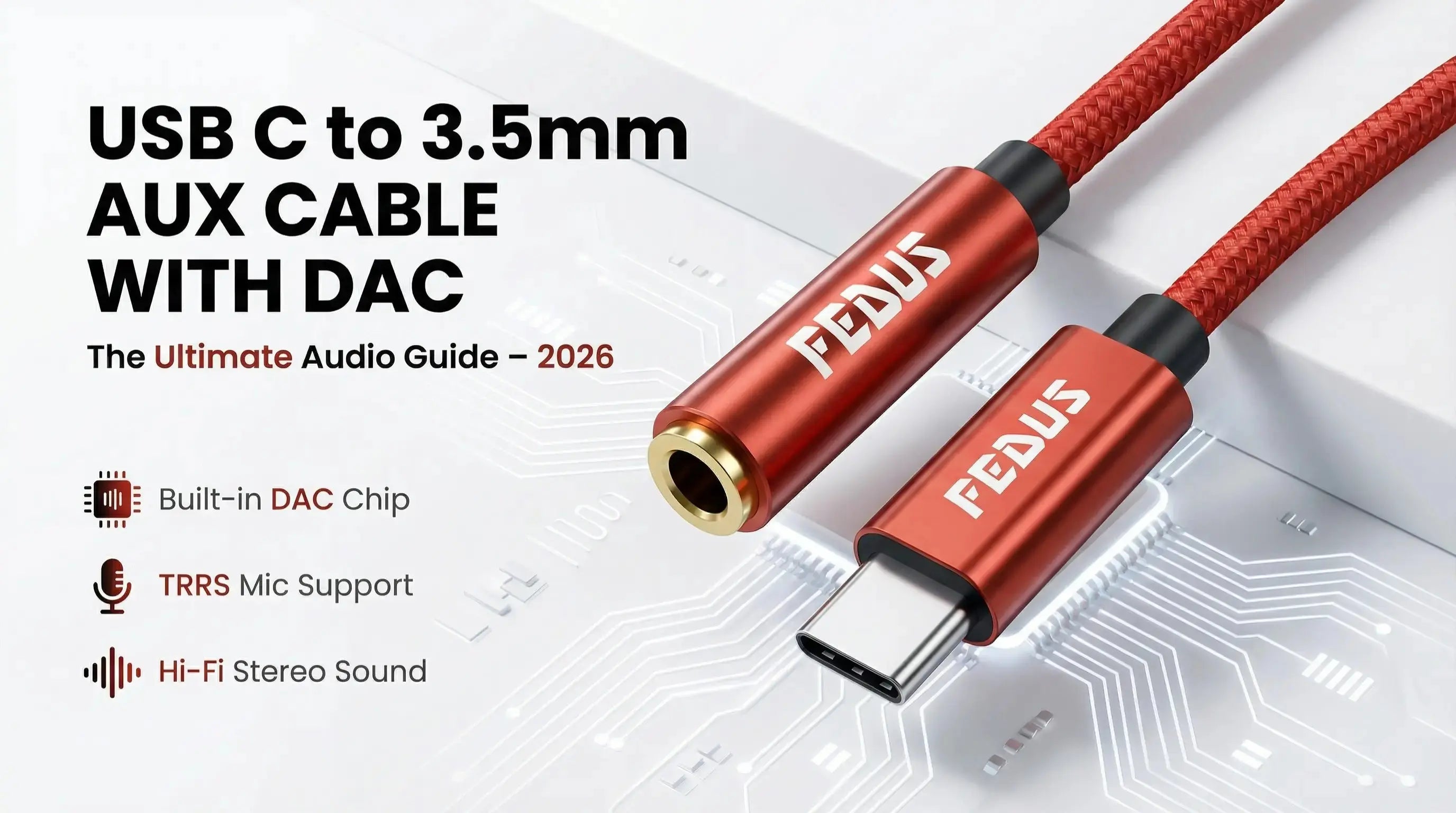 USB C to 3.5mm Aux Cable with DAC | Best Type C Audio Guide 2026