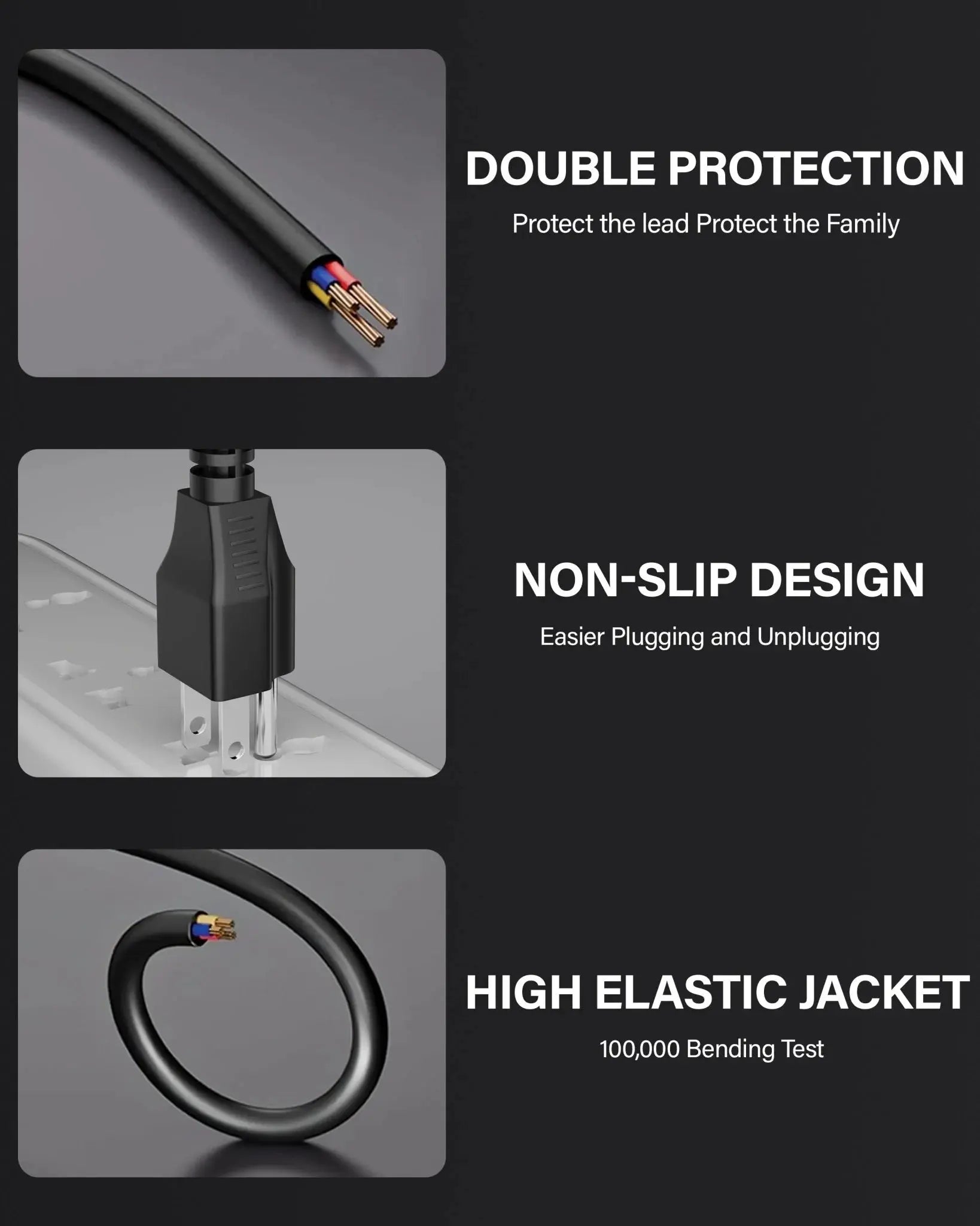 FEDUS 1.8 Meter Type B USA/Canada/Japan/America Universal Computer Monitor Power Cord, type B to C13 Power Cable for Monitor, PC, Desktop, Printer, Scanner, 10Amps 18 AWG GA NEMA 5-15P to IEC13 Cheeku Technologies