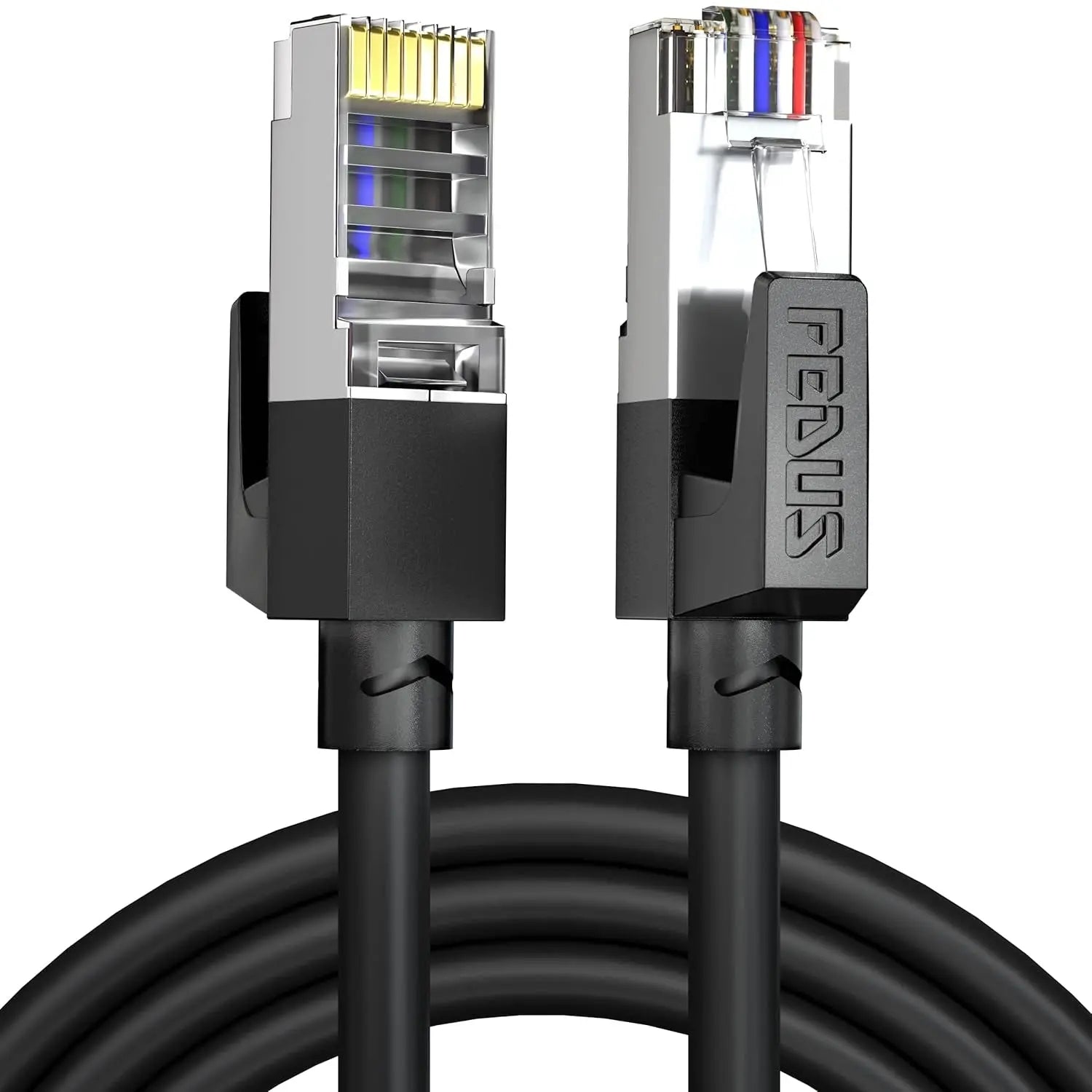 FEDUS 1000 MBPS High Speed RJ45 Cat5e Ethernet Patch Cable LAN Cable Internet Network Computer Cable Cord High Speed Gigabit Category 5 Wires for Modem, Router, Camera, LAN ADSL BLUE FEDUS