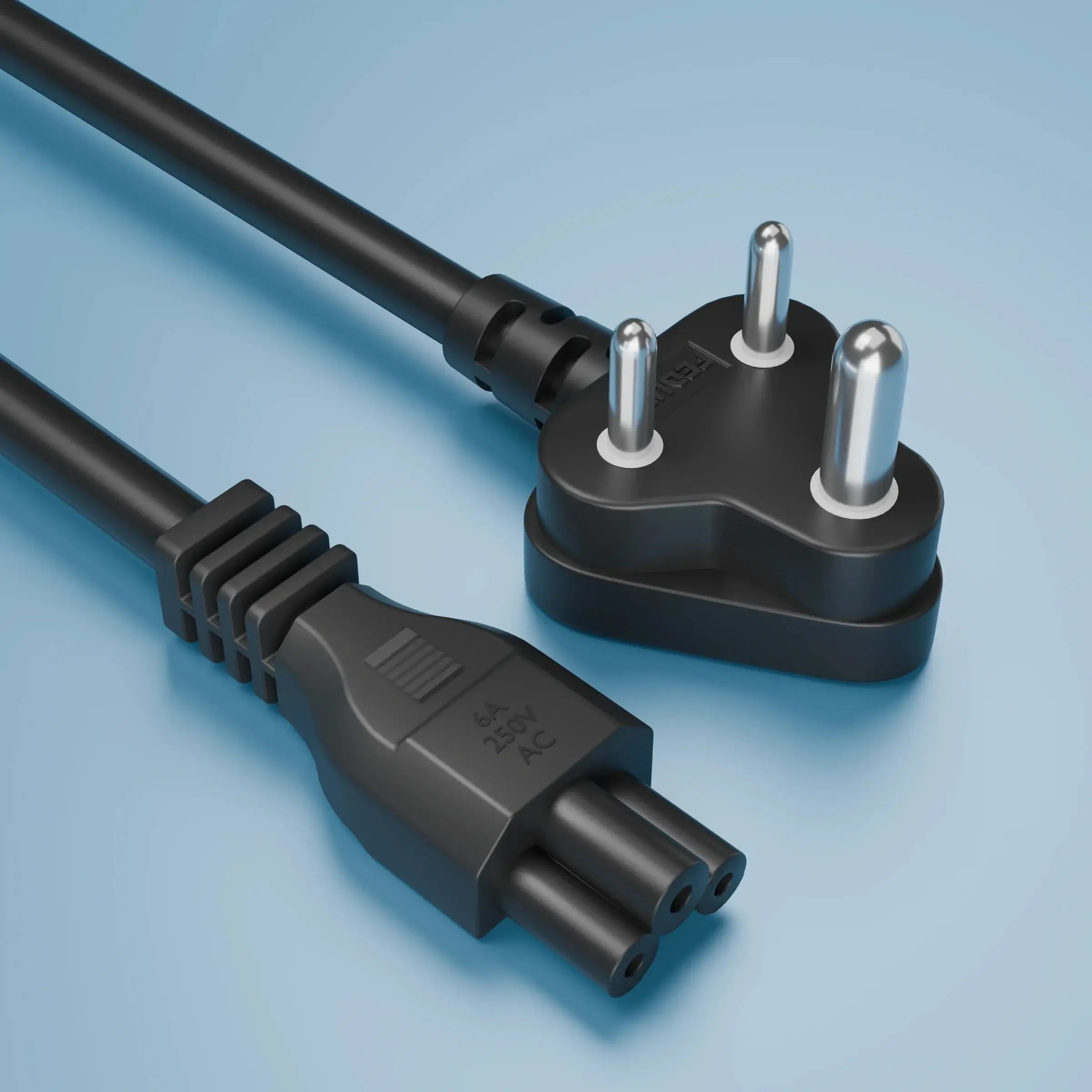 FEDUS 3 Pin AC Laptop Power Cord Cable Notebook Computer Replacement Charger Cord Wire 18AWG Laptop Adapter Power Cable Laptop Charger Power Cord Universal Mickey Mouse Connector Power Cord FEDUS