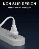 FEDUS 2-pin Universal Replacement AC Power Cord Cable Wire for LED TV, Printer, Play Station, Laptop PC Notebook Computer, Tape Recorder, Camera, White FEDUS
