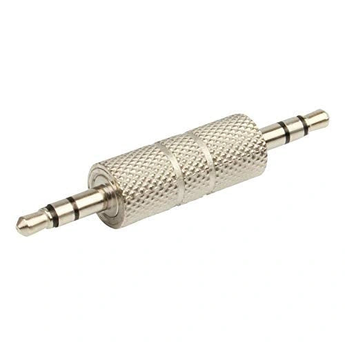 FEDUS 3.5 mm Male-to Male Plug Stereo Audio Jack Extender Adapter Coupler Connector for Headset/Amplifier/TV/Blue Ray/Car Tablet PC, Computer and Laptop, Pack 2