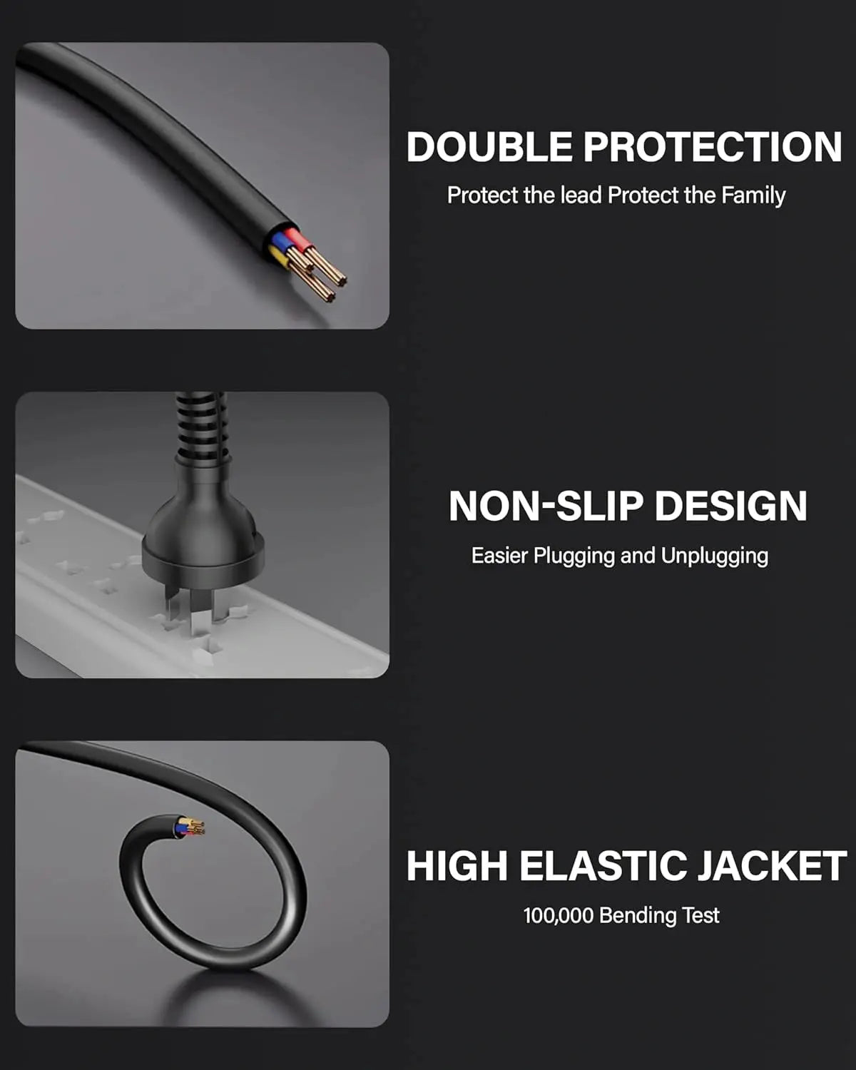 FEDUS 3 Prong AU Australia SAA 3 Pins Plug 18 AWG Power Cord with IEC 320 C13 AU Australian Plug Computer Pure Copper Power Extension Cable for PCs, Monitors, Power adapters, Printer, Appliances 1.8M FEDUS