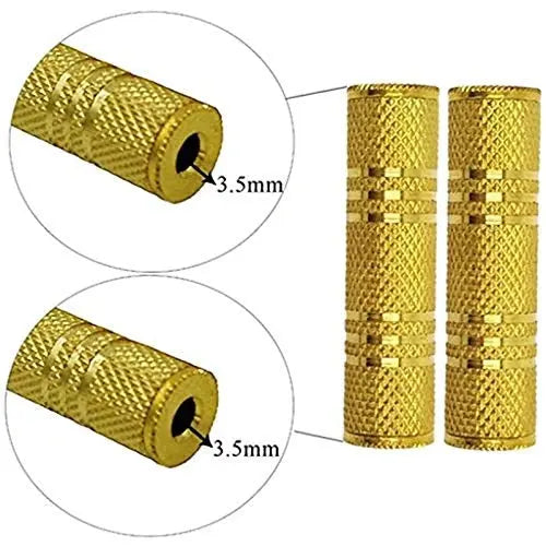 FEDUS 3.5mm TRS Stereo Female Jack to 3.5mm TRS Stereo Audio Female Jack Coupler Jointer Gender Changer Adapter Converter - (Pack of 1) FEDUS
