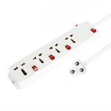 FEDUS Switch Board Extension, Extension Boards with Switch, Extension Cords, Extension Board with Long Wire, Extension Board for Computer, Surge Protectors Spike Buster, Switch Board Organizer 4M/13F FEDUS