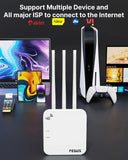 FEDUS 4G Mobile Sim Based Router with 5dbi Triple Antenna 150 Mbps Speed Plug and Play Unlocked Wi-Fi Router with SIM Card Slot No Configuration Required Support All 4G Sim Card, NVR, DVR, WiFi Camera Cheeku Technologies