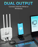 FEDUS 4G Mobile Sim Based Router with 5dbi Triple Antenna 150 Mbps Speed Plug and Play Unlocked Wi-Fi Router with SIM Card Slot No Configuration Required Support All 4G Sim Card, NVR, DVR, WiFi Camera Cheeku Technologies