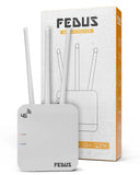FEDUS 4G Mobile Sim Based Router with 5dbi Triple Antenna 150 Mbps Speed Plug and Play Unlocked Wi-Fi Router with SIM Card Slot No Configuration Required Support All 4G Sim Card, NVR, DVR, WiFi Camera Cheeku Technologies