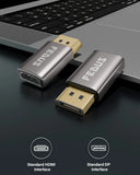 FEDUS 4K@60Hz DisplayPort to HDMI Adapter Uni-Directional DP 1.4 Computer to HDMI 2.0 Screen(Male to Female) Display Port Male DP to HDMI Female DP to HDMI cable/Video Converter DP PC to HDMI Cheeku Technologies