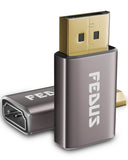 FEDUS 4K@60Hz DisplayPort to HDMI Adapter Uni-Directional DP 1.4 Computer to HDMI 2.0 Screen(Male to Female) Display Port Male DP to HDMI Female DP to HDMI cable/Video Converter DP PC to HDMI Cheeku Technologies