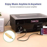 FEDUS 6.5mm Female to 3.5 mm Male Headphone Audio Stereo Sound Adapter Plug Converter Connector Adapter Jack (Gold Plated) Pack of 1 FEDUS