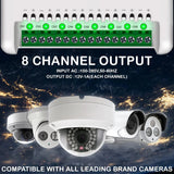 FEDUS 8 Channel SMPS for CCTV, Power Supply Adapter for up to 8 CCTV Security Cameras, CCTV Power Supply SMPS, Power Supply Adapter for Video Surveillance Camera System, CCTV, Dome, Bullet Cameras FEDUS