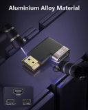 FEDUS 8K Ultra HD HDMI Connector 90 Degree L Shape Flat HDMI Male to Female Converter Left Angle HDMI Adapter Extender for TV Led LCD TV Stick, Xbox, PS4 PS5, Supports 3D HDR, eARC, 8K@60Hz 4K@144Hz Cheeku Technologies