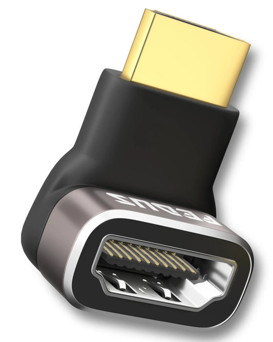 FEDUS 8K Ultra HD HDMI Connector 270 Degree L Shape HDMI Male to Female Converter Right Angle HDMI Adapter Extender for TV Led LCD TV Stick, Xbox, PS3 PS4 PS5, Supports 3D HDR, eARC, 8K@60Hz 4K@144Hz Cheeku Technologies