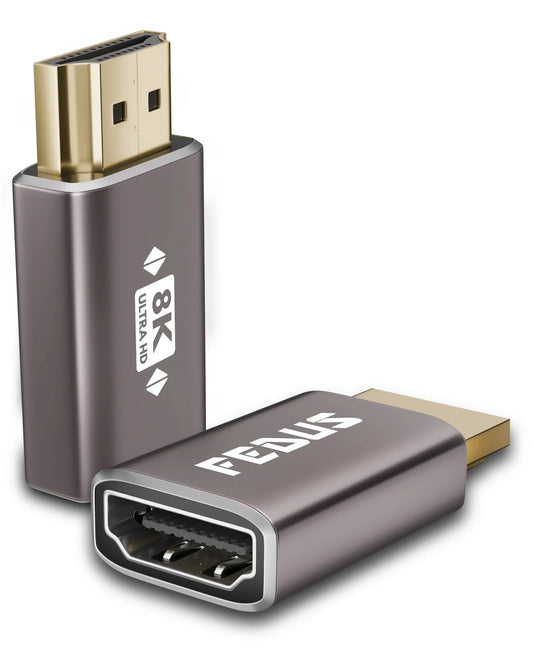 FEDUS 8K Ultra HD HDMI Connector HDMI Male to Female Converter, HDMI Extension, HDMI 2.1 Adapter Extender for TV Led LCD TV Stick, Xbox, PS4 PS5, Supports 3D HDR, eARC, 8K@60Hz 4K@144Hz Cheeku Technologies