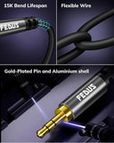 FEDUS Aux Cable for Speakers, Aux Extension Cable, 3.5 mm Male to Female Audio Cable TRS 3 Pole Stereo Audio Extender Cord Aux Cable for Car, Earphone, Headphone, Phone, Tablet FEDUS