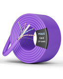 FEDUS Cat6 Ethernet Cable, High Speed 550MHZ / 1Gigabit Speed UTP LAN Cable, Network Cable Internet RJ45 Cable LAN Wire, Patch Computer Cord Gigabit Category 6 Wires for Modem, Router Purple FEDUS