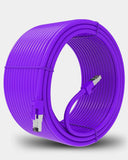 FEDUS Cat6 Ethernet Cable, High Speed 550MHZ / 1Gigabit Speed UTP LAN Cable, Network Cable Internet RJ45 Cable LAN Wire, Patch Computer Cord Gigabit Category 6 Wires for Modem, Router Purple FEDUS