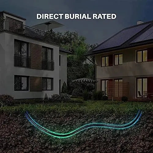 FEDUS Cat6 Heavy Duty Outdoor Cable Weatherproof/UV Resistant 1000mbps Ethernet Cable Suitable for Direct Burial Installations Cat6 Ethernet Patch Cable LAN Cable, Internet Network Cord FEDUS