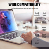 FEDUS Cat6 Ethernet Cable, Multicolour Pack of 5, High Speed 550MHZ/10 Gigabit Speed UTP LAN Cable, Network Cable Internet Cable RJ45 Cable LAN Wire, Patch Computer Cord Gigabit Category 6 FEDUS