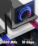 FEDUS Cat6 Ethernet Cable, Multicolour Pack of 5, High Speed 550MHZ/10 Gigabit Speed UTP LAN Cable, Network Cable Internet Cable RJ45 Cable LAN Wire, Patch Computer Cord Gigabit Category 6 FEDUS
