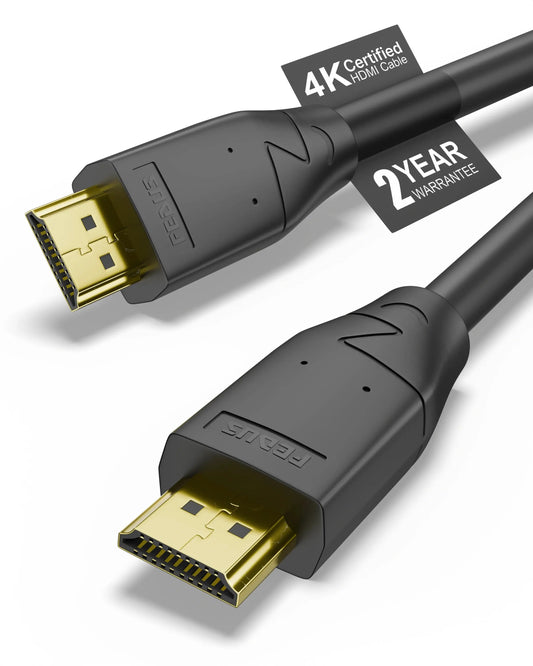 FEDUS Certified 4K Long HDMI Cable 3.2 FEET/1M, Ultra HD 2.0 Support 4K 60Hz (HDR10 8/10bit 18Gbps HDCP2.2 ARC) 3D HDMI Cable Compatible with TV/Laptop/PC/Gaming, Video FEDUS
