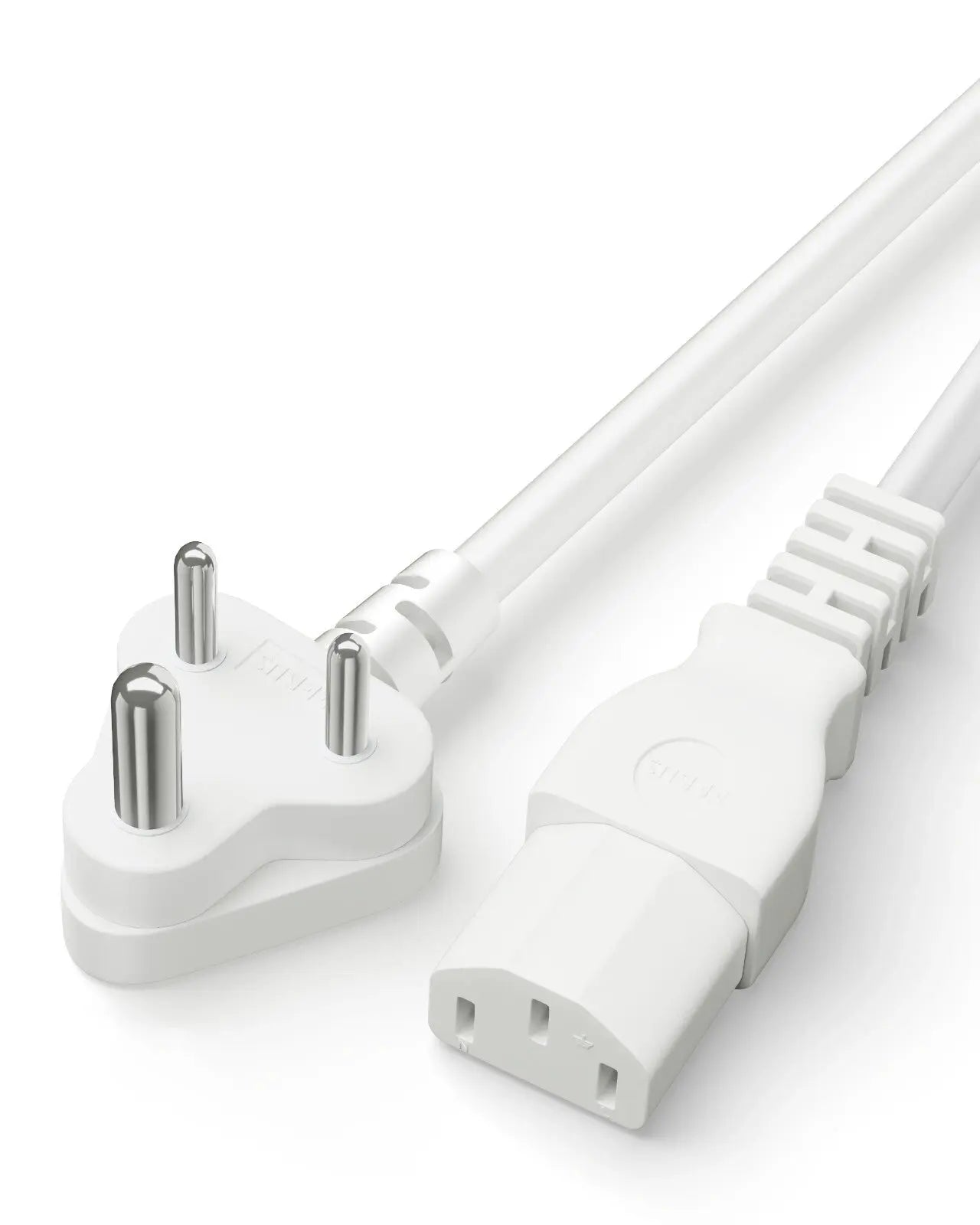 Computer Power Cable Cord – IEC Mains, for PC/Desktop/Monitor/Printer (Black/White) Cheeku Technologies