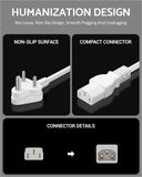 Computer Power Cable Cord – IEC Mains, for PC/Desktop/Monitor/Printer (Black/White) Cheeku Technologies