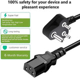 Computer Power Cable Cord – IEC Mains, for PC/Desktop/Monitor/Printer (Black/White) Cheeku Technologies