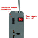 FEDUS electric extension board, Switch Board Extension Cords with Long Wire for Computer, Surge Protectors Spike Buster FEDUS