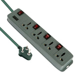 FEDUS electric extension board, Switch Board Extension Cords with Long Wire for Computer, Surge Protectors Spike Buster FEDUS