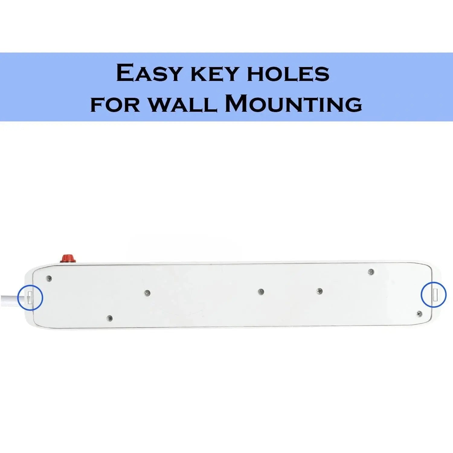 FEDUS extension-cords, Long Extension Board Extension Box | Spike Guard 6 Socket 6 Switch Junction Box with Switch, Extension Cords Cord, Spike Buster, Extension Board FEDUS