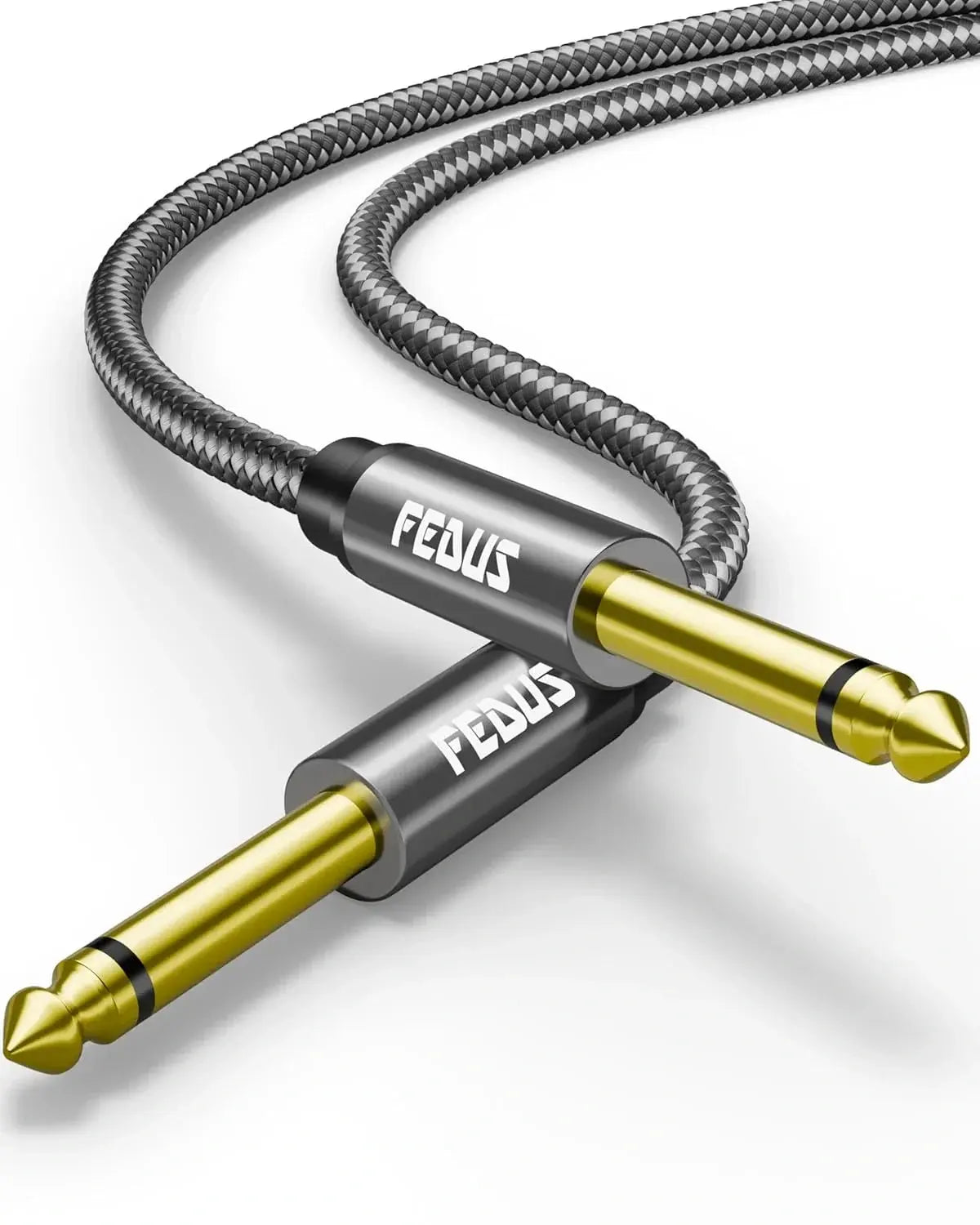 FEDUS Guitar Jack Cable, Electric Instrument Cable Bass AMP Cord for Electric Guitar, Bass Guitar, piano keyboard, Mandolin, Amplifier, Speaker, 1/4 inch Mono Jack 1/4" TS Cable Cheeku Technologies
