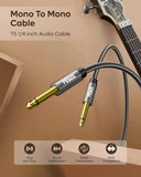 FEDUS Guitar Jack Cable, Electric Instrument Cable Bass AMP Cord for Electric Guitar, Bass Guitar, piano keyboard, Mandolin, Amplifier, Speaker, 1/4 inch Mono Jack 1/4" TS Cable Cheeku Technologies