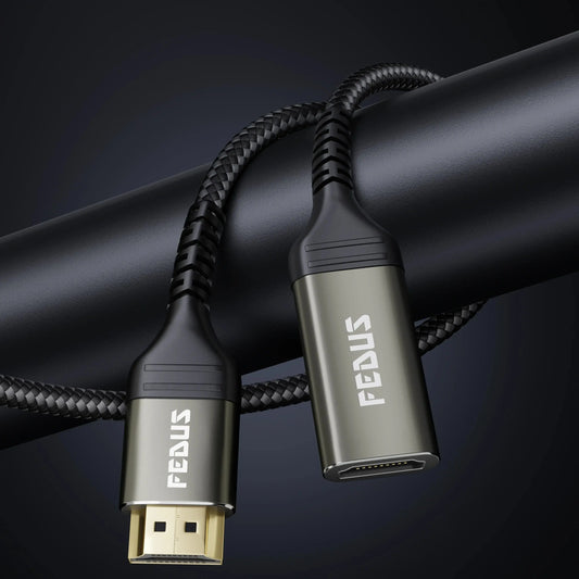 FEDUS HDMI Extension Cable Support 4K@60Hz 3D HDR, Male to Female HDMI Extender Adapter Connector Cord For MacBook Pro, TV Stick PS5 PS4, Laptop, PC, Blu Ray, Google Chromecast, HDTV, Monitor Cheeku Technologies