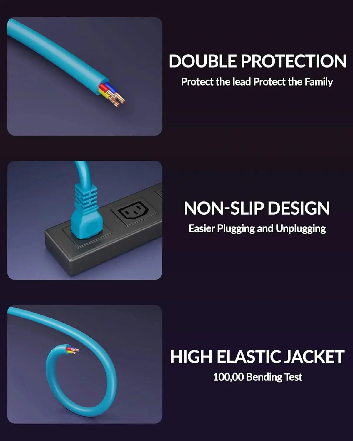 link power cable cyan