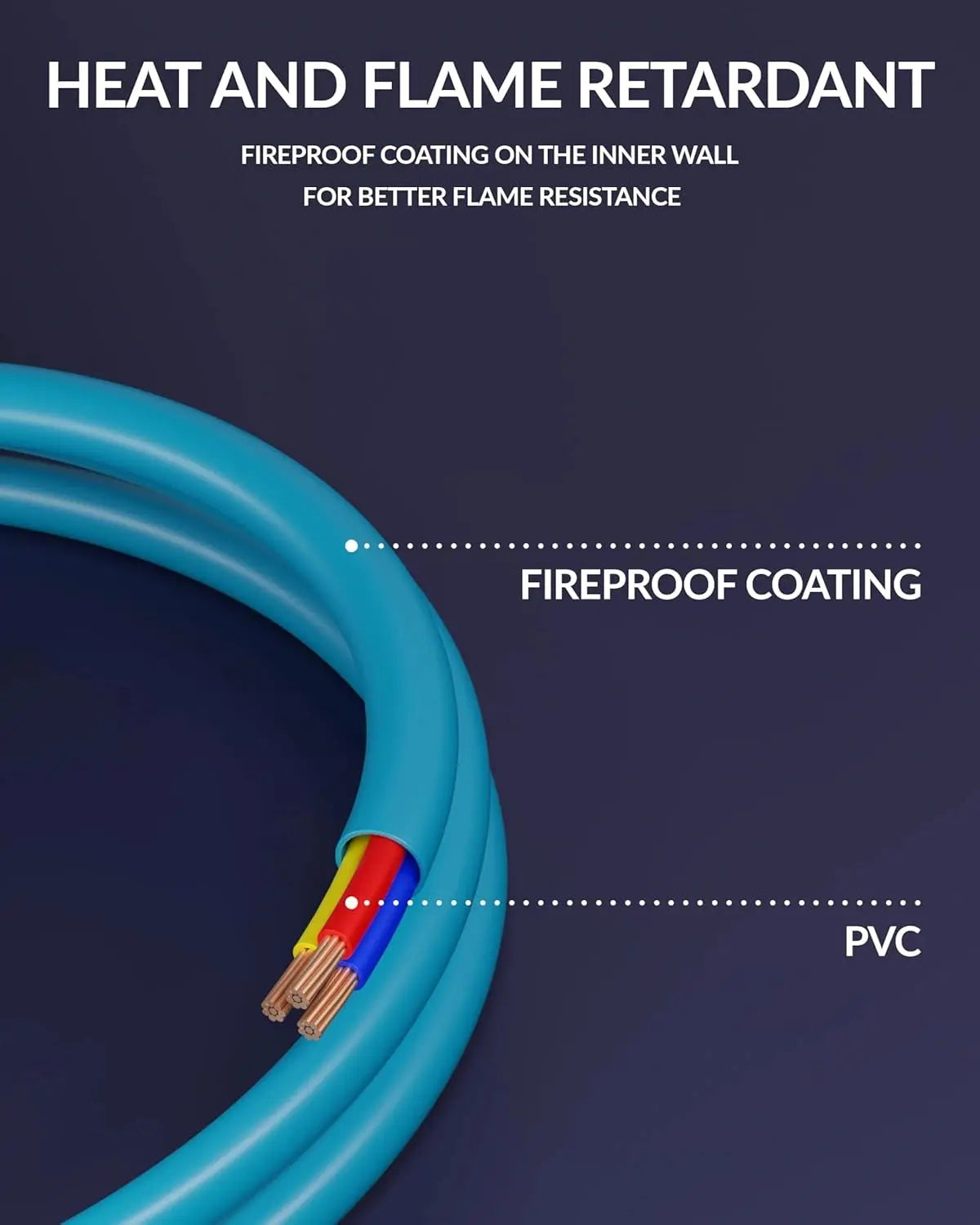 link power cable cyan
