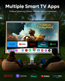 FEDUS Lustre Home Projector – Full HD 1080P LED Projector for Movies, Gaming & Outdoor Entertainment, HDMI, USB, VGA Support, Built-in Speaker, Compact & Portable FEDUS
