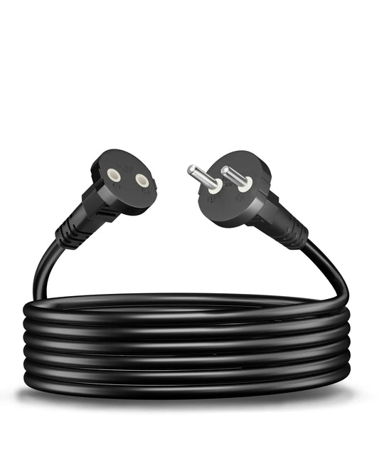 FEDUS 18AWG Heavy Duty Male to Female 2 Pin Power Extension Cord Wire, 10amp Indoor Outdoor Power Cord Extension Electrical Extender Power Cable for appliances, Electronics, Power Tools Cheeku Technologies