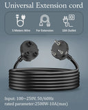 FEDUS 18AWG Heavy Duty Male to Female 3 Pin Power Extension Cord Wire, 10amp Indoor Outdoor Power Cord Extension Electrical Extender Power Cable for appliances, Electronics and Power Tools Cheeku Technologies