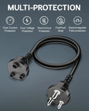 FEDUS 18AWG Heavy Duty Male to Female 3 Pin Power Extension Cord Wire, 10amp Indoor Outdoor Power Cord Extension Electrical Extender Power Cable for appliances, Electronics and Power Tools Cheeku Technologies