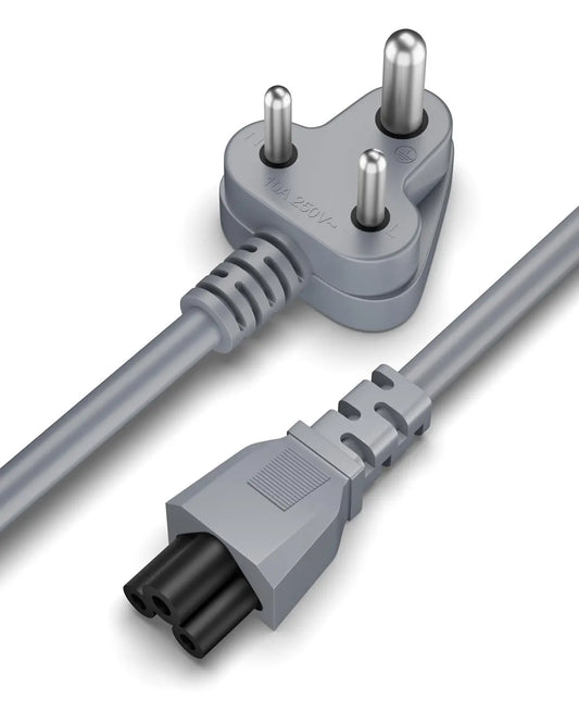 FEDUS TPR (Thermoplastic Rubber) Laptop Power Cord, 2500 Watt 3 Pin IEC C5 Charger Adapter Cable Wire AC Lead for Asus/Dell/HP/Lenovo/ASUS/Acer/Samsung/Compaq & All Gaming laptops FEDUS