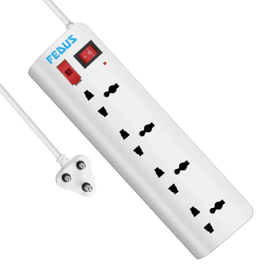 FEDUS Long Wire switch board extension|extension boards with switch, extension board with long wire, extension cords, extension board for computer, surge protectors, spike buster, switch board FEDUS