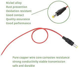 FEDUS 10 inch 30cm 2.1 x 5.5mm Male DC Power Pigtail Connectors for CCTV Surveillance Camera FEDUS