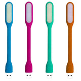 FEDUS Mini Adjustable Book USB LED Light Night Lamps for Power Bank, PC Laptop Computer Keyboard, Flexible Goose Neck Reading (Pack of 5 Colour As Per Availability) FEDUS