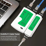 FEDUS Network Cable Tester, RJ45 And RJ11 Lan Cable Tester With 9V Battery, LED Indicators RJ12 CAT5 CAT 6 UTP Ethernet Cable Tester, RJ11 RJ12 ethernet Cable Tester FEDUS
