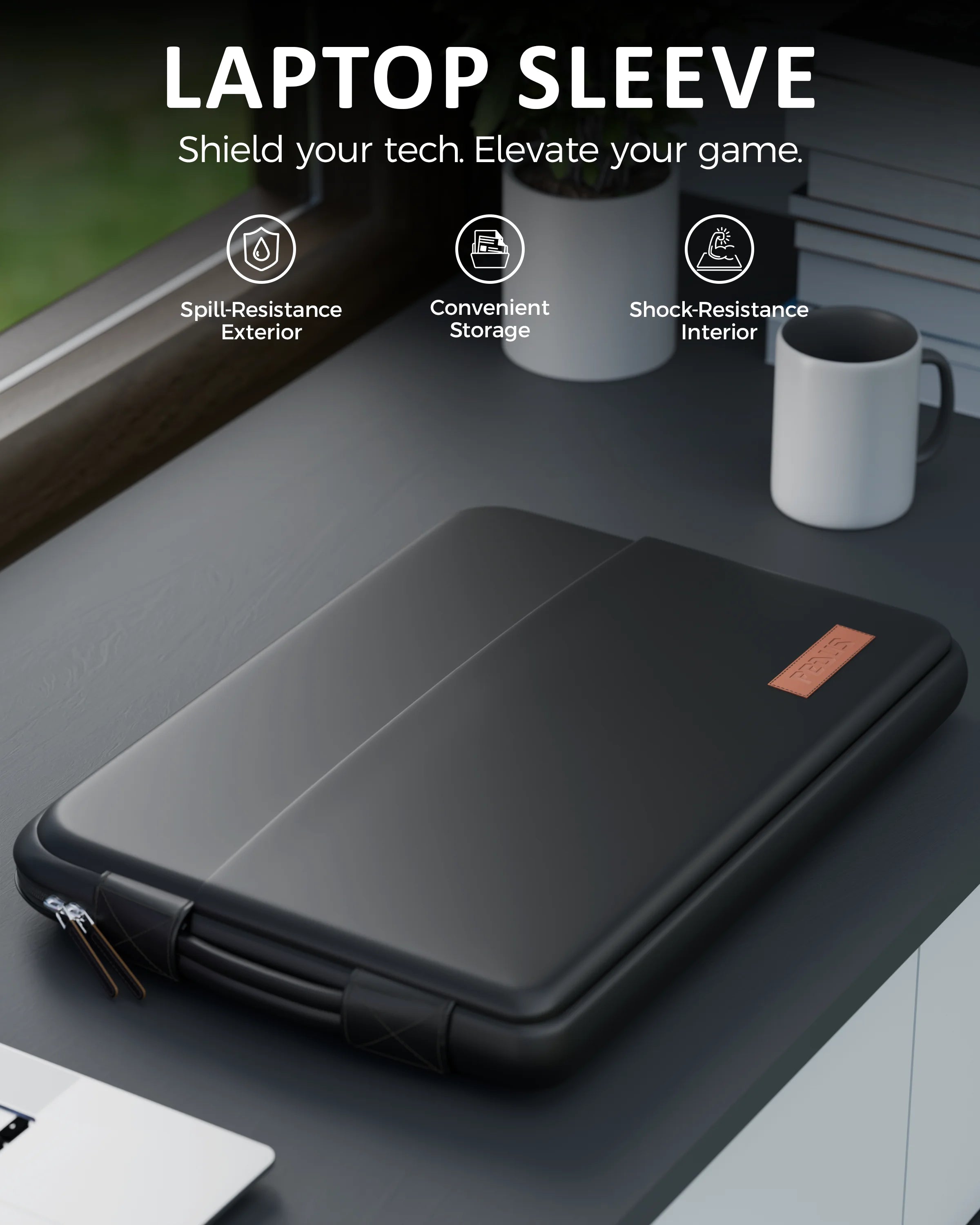 oro onyx black laptop sleeve 6