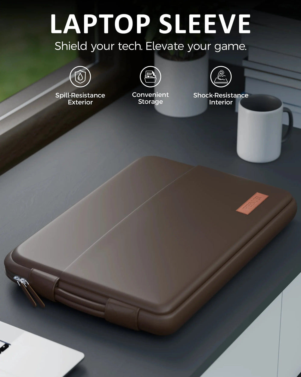 oro cinnemon brown laptop sleeve 6