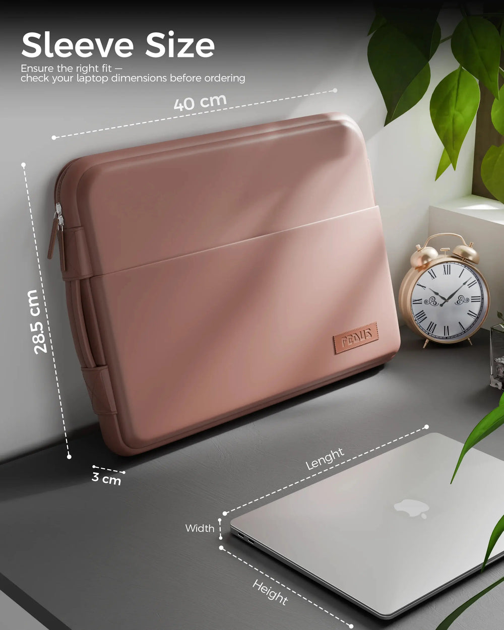oro dusty coral laptop sleeve 12