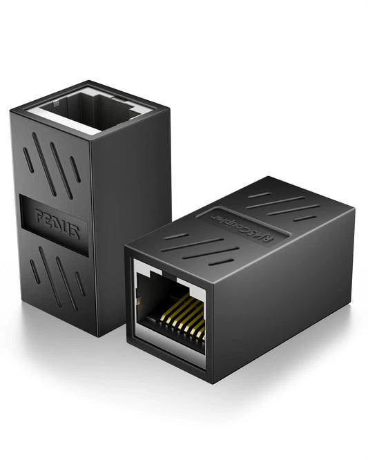 FEDUS RJ45 Coupler Ethernet Coupler Cat7, Cat6, Cat5e RJ45 8P8C Inline lan Coupler Ethernet Extender Adapter Adsl Extension Jointer Extending the Ethernet Cables Female to Female Connector FEDUS